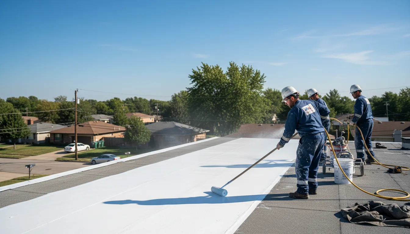 Commercial roof coating in Wharton, OH near me